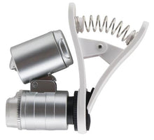 Load image into Gallery viewer, Grower's Edge® Universal Cell Phone Illuminated Microscope with Clip - 60x