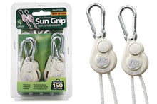 Load image into Gallery viewer, Sun Grip Push Button Light Hanger 1/8 in White -1/Pair (12/Cs)