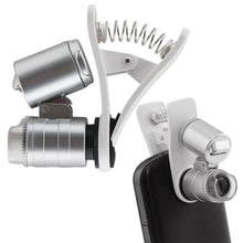 Load image into Gallery viewer, Grower's Edge Universal Cell Phone Illuminated Microscope w/ Clip - 60x (20/Cs)