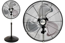 Load image into Gallery viewer, Hurricane Pro High Velocity Oscillating Metal Stand Fan 20 in