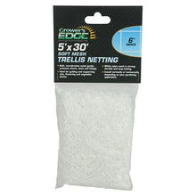 Load image into Gallery viewer, 5 ft x 750 ft w/ 6 in Squares Grower's Edge Soft Mesh Trellis Netting Bulk Roll