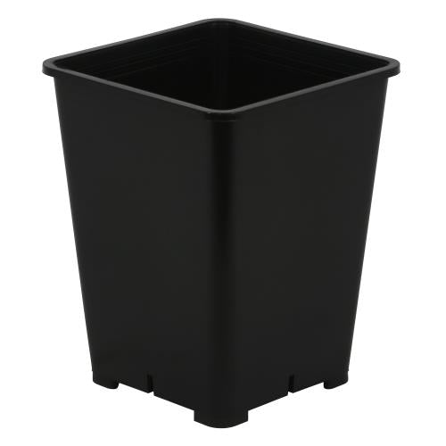 Gro Pro® Premium Square Black Plastic Pots