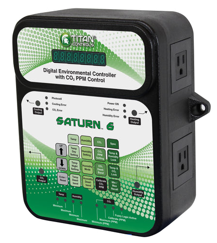 Saturn 6 - Digital Environmental Controller with CO2 PPM Control Titan Controls