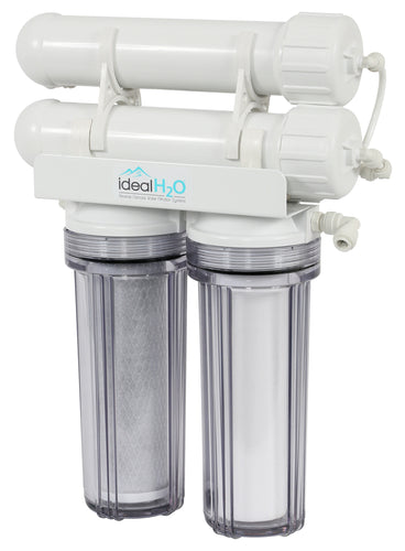 Ideal H2O Classic 3 Stage RO System w/ Coconut Carbon Pre Filter - 200 GPD