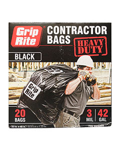 Grip Rite Contractor Bags 42 gl 20/bx