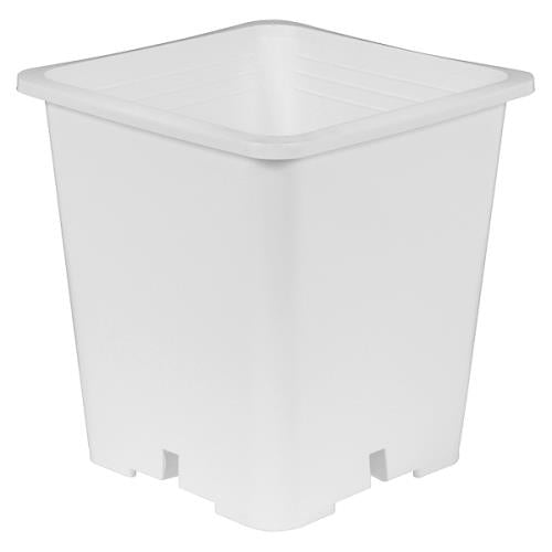 Gro Pro Premium 9in White Square Pot 9 in x 9 in 10.5 in (100/Cs)