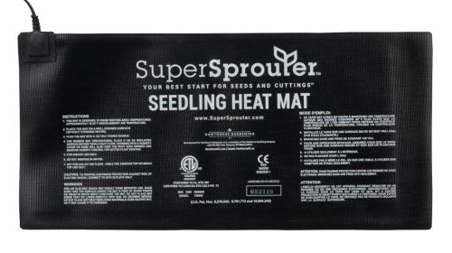 Super Sprouter Seedling Heat Mat 10 in x 21 in (10/Cs)