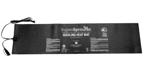 Super Sprouter 2 Tray Seedling Heat Mat Daisy-Chainable 12 in x 48 in (12/Cs)