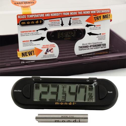 Mondi Mini Greenhouse Thermo-Hygrometer (25/Cs)