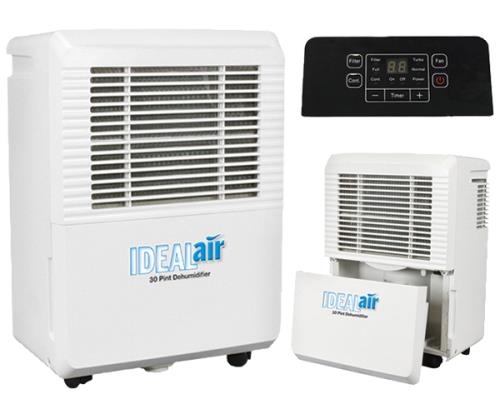 Ideal-Air Dehumidifier 50 Pint - Up to 80 Pints Per Day