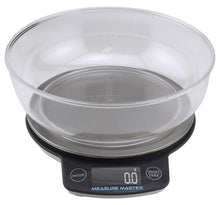 Load image into Gallery viewer, Measure Master Digital Scale w/ 1.88 L Bowl (3kg) - 3000g Capacity x 0.1g Accuracy (24/Cs)
